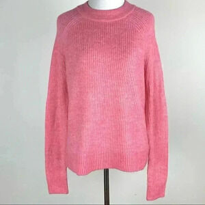 H&M basic Womens sweater size S pink mock turtleneck